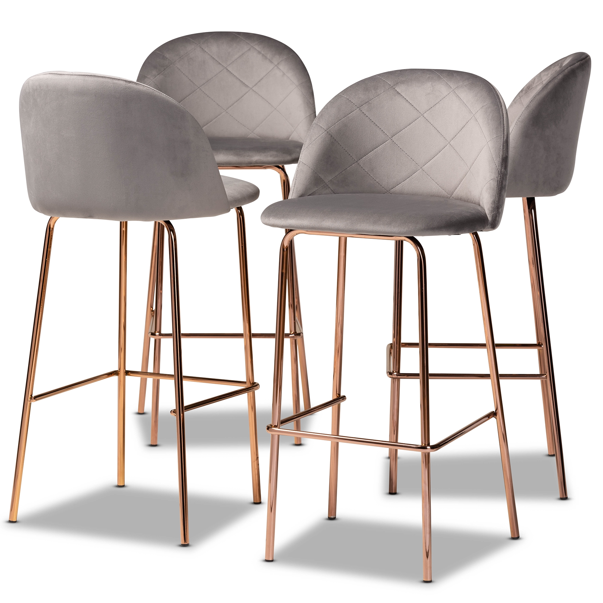 rose gold bar chairs