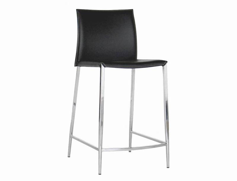 black leather counter height chairs