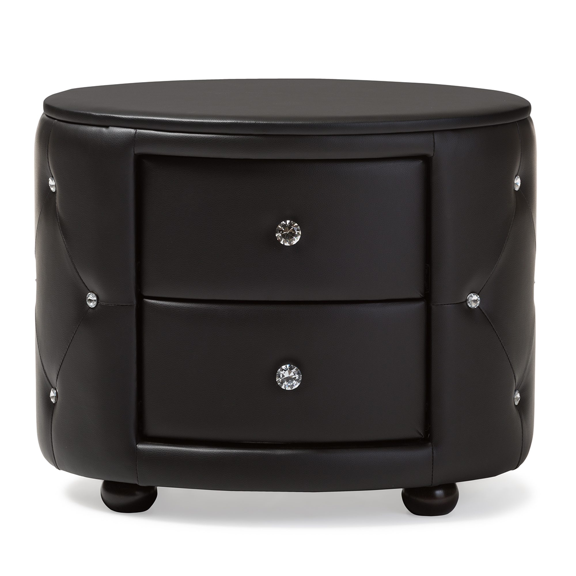 baxton studio nightstand black