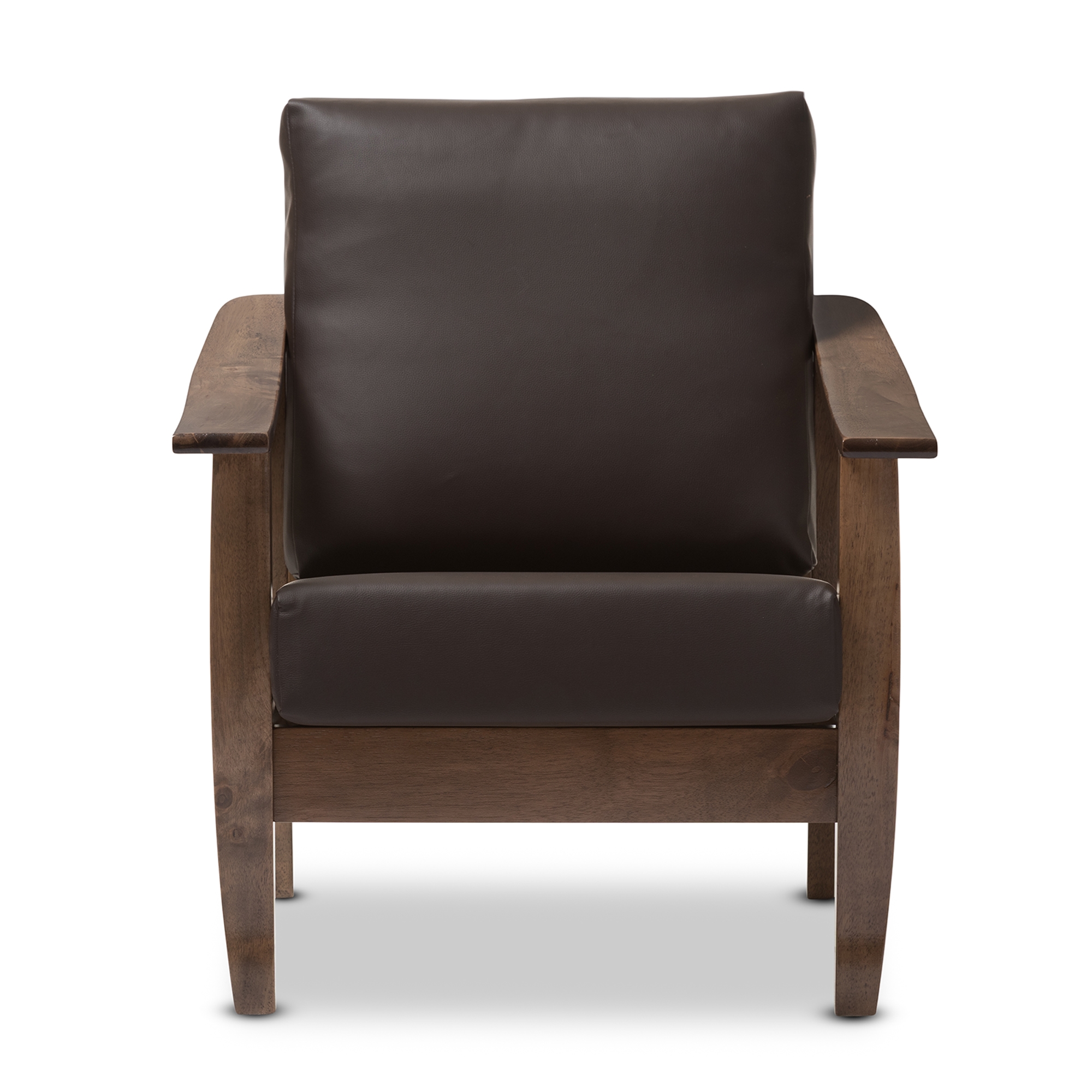 dark wood lounge chair