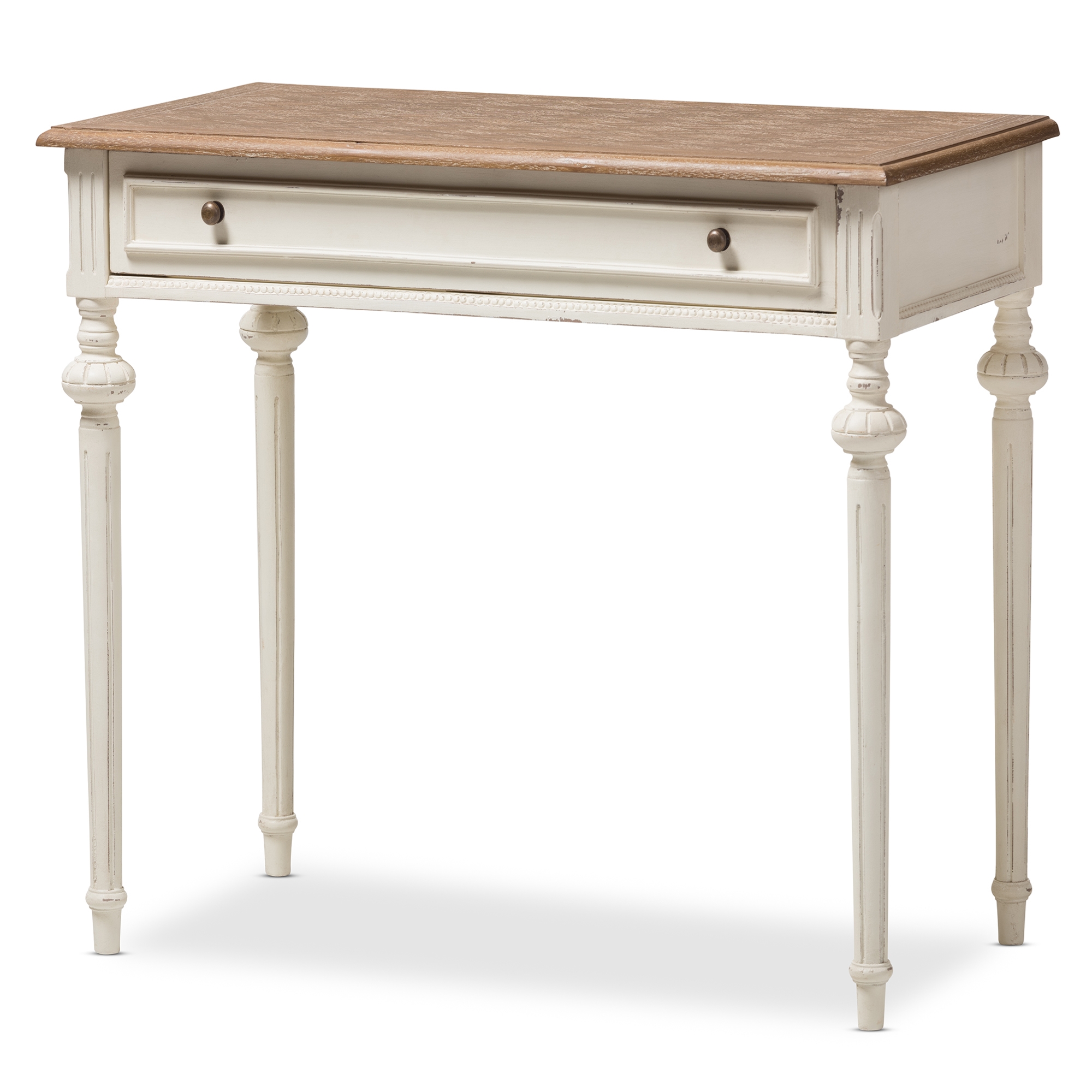 whitewash writing desk