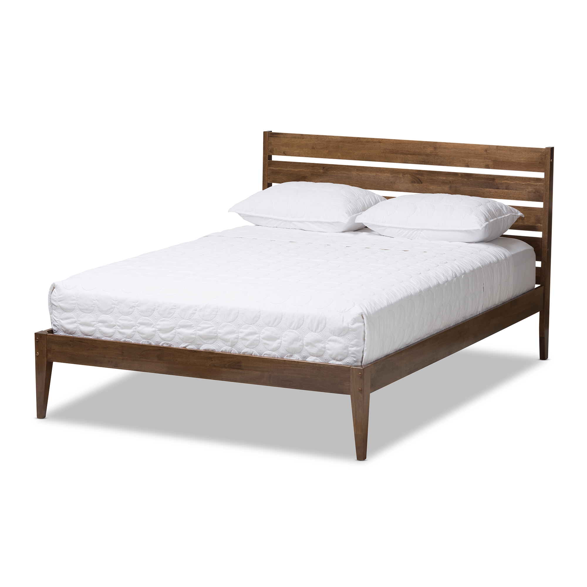 queen wood platform bed with headboard