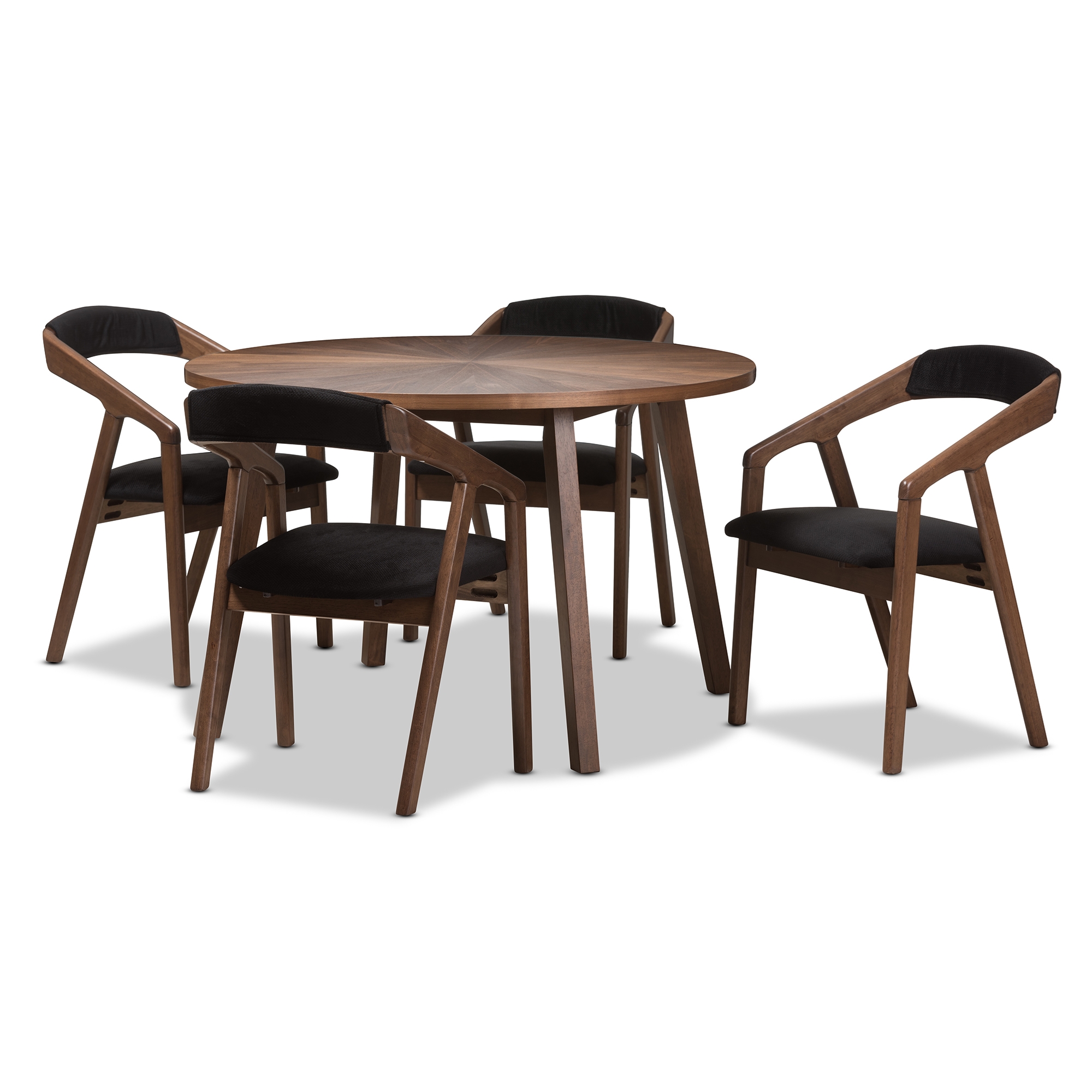 walnut effect dining chairs