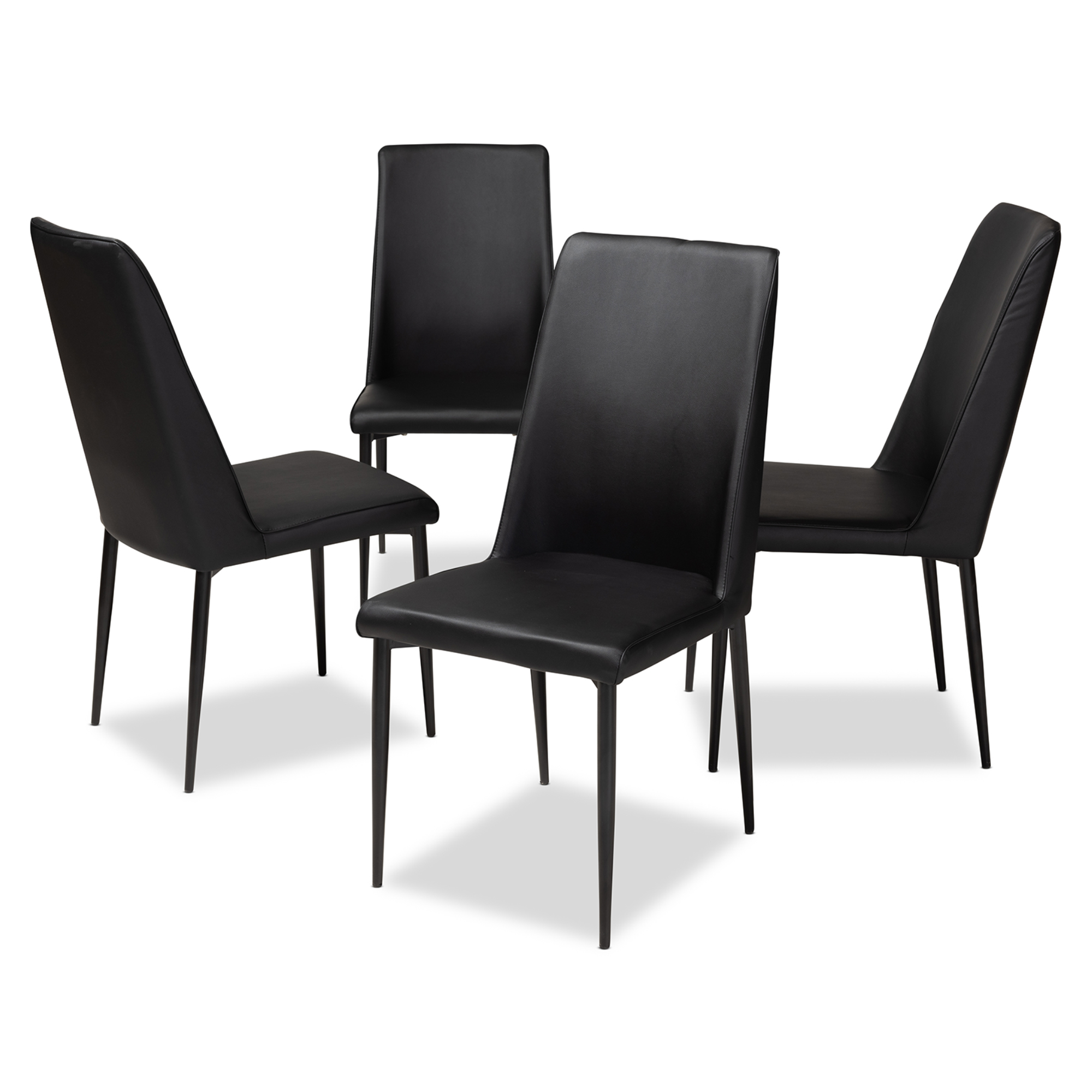 baxton studio black chair