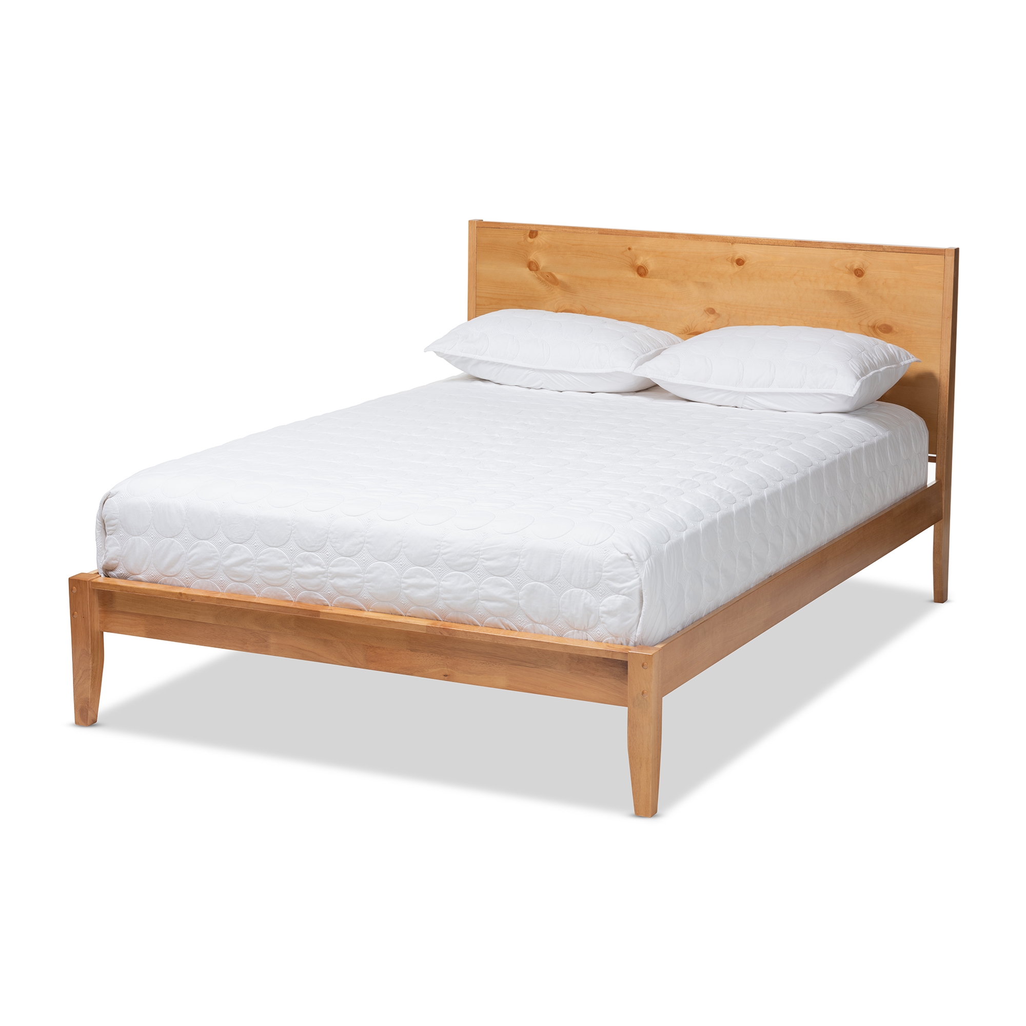 modern wood queen bed