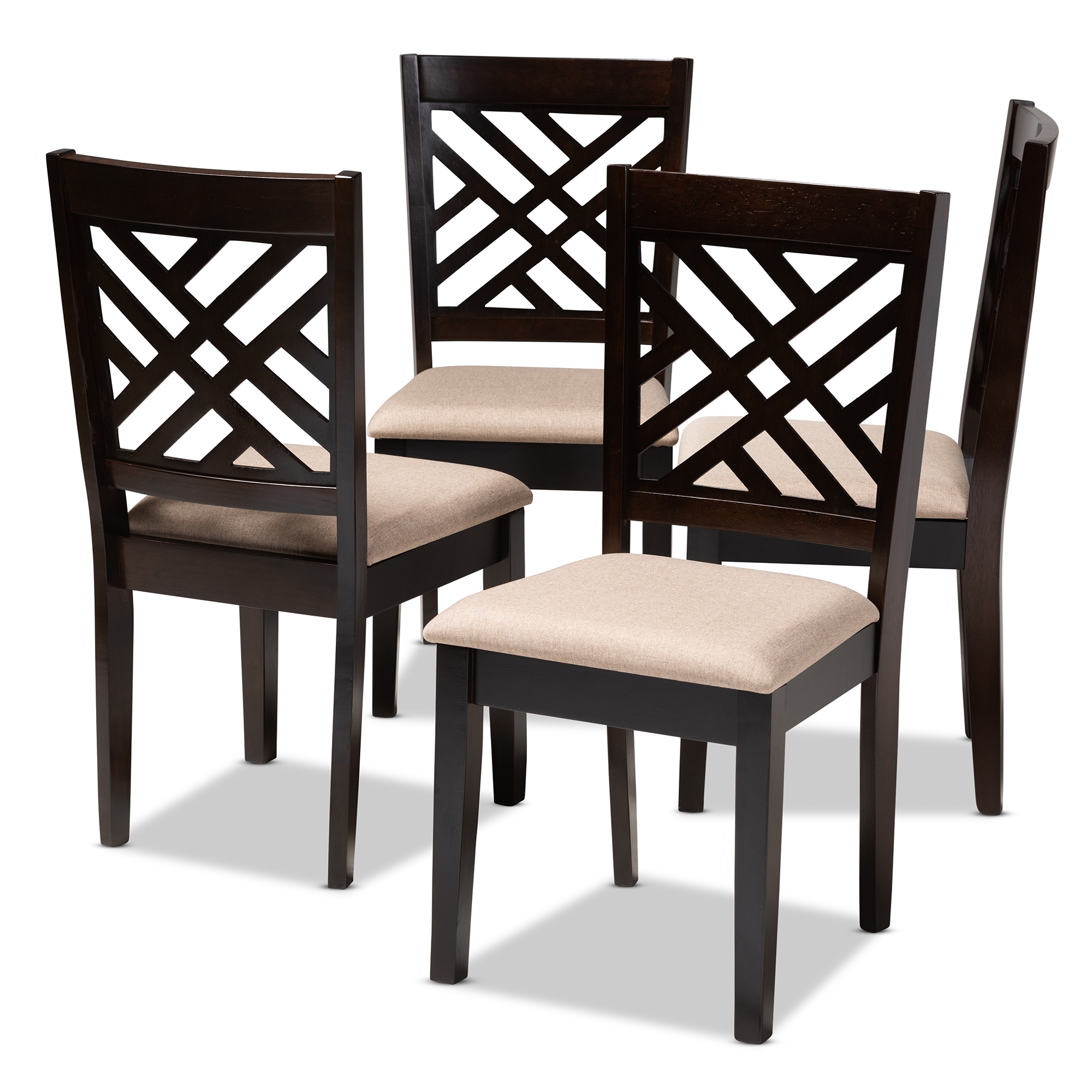 espresso wood dining chairs