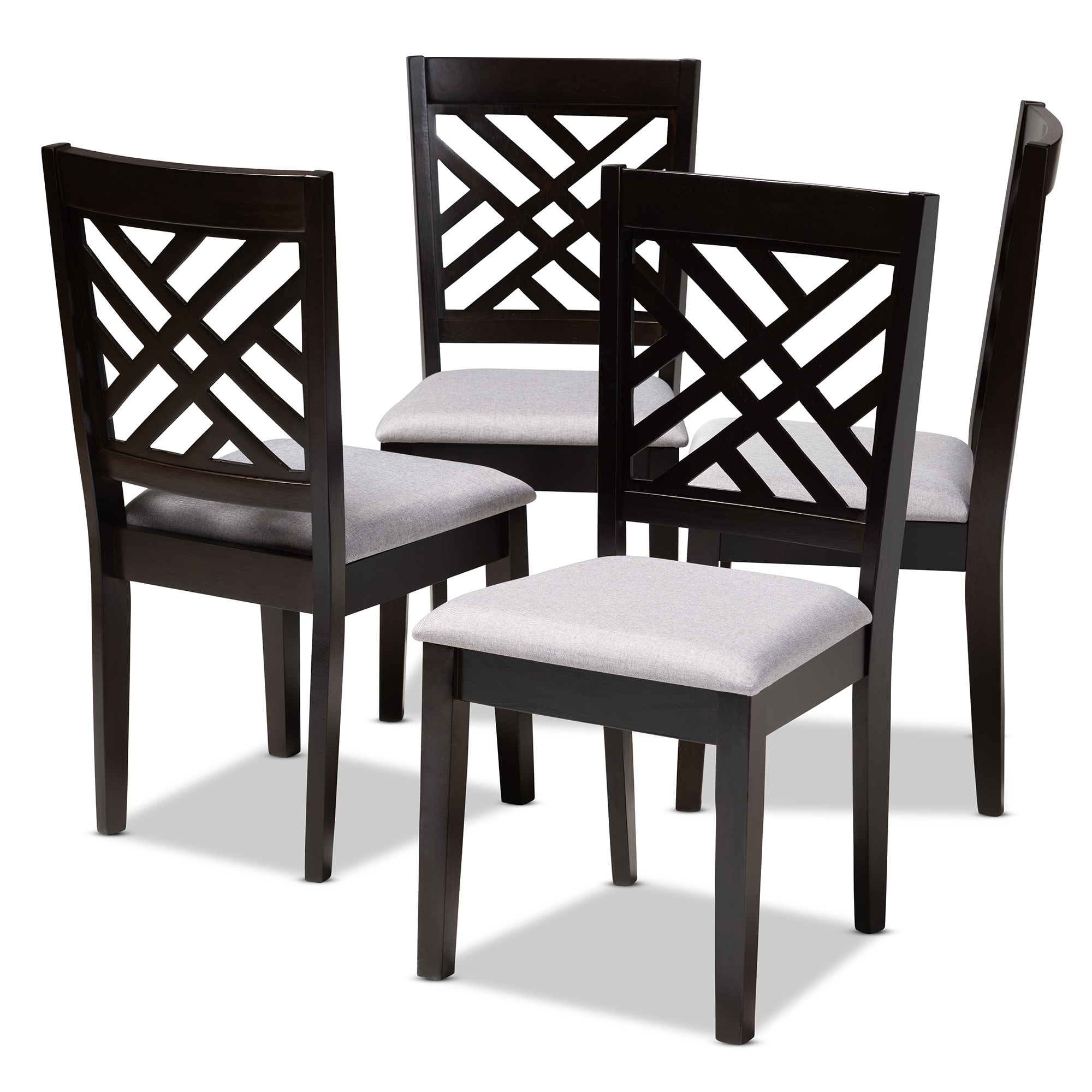 black wooden chairs set of 4