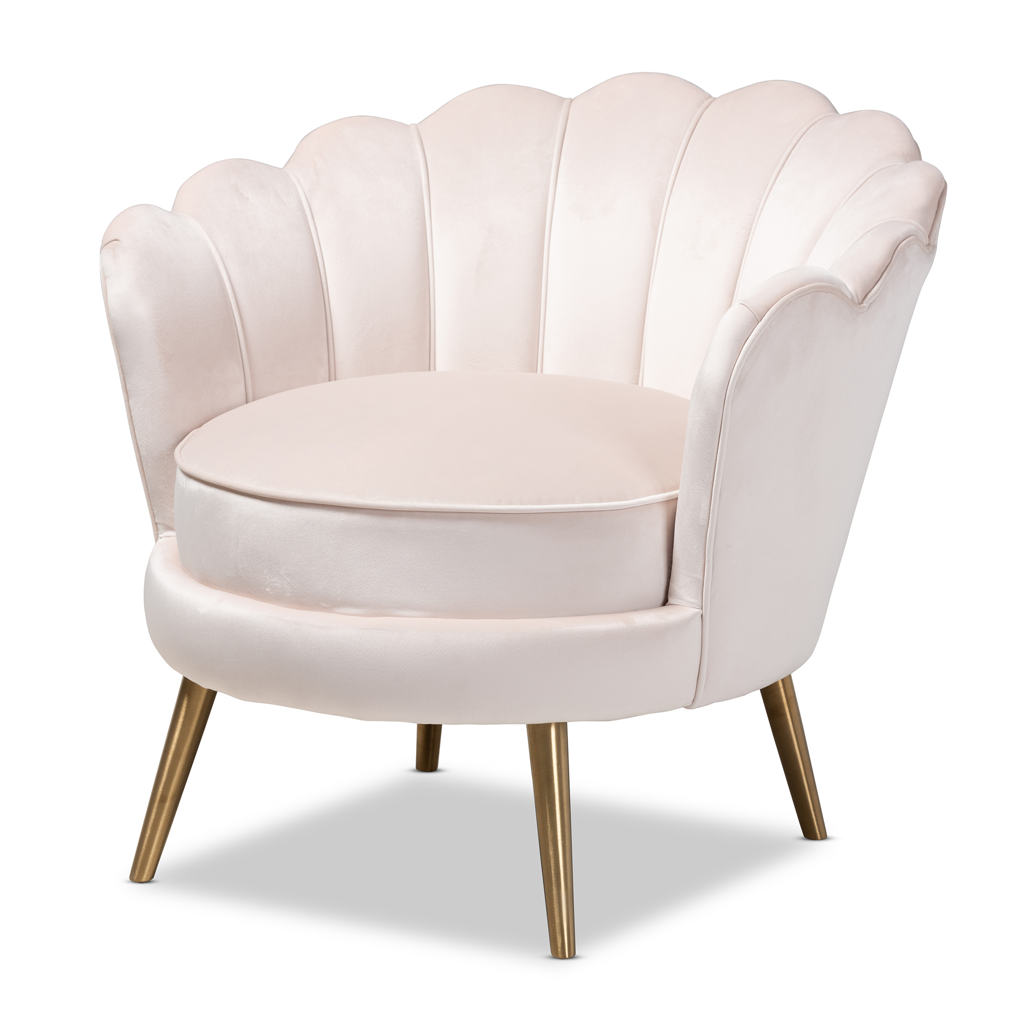 seashell upholstered chair