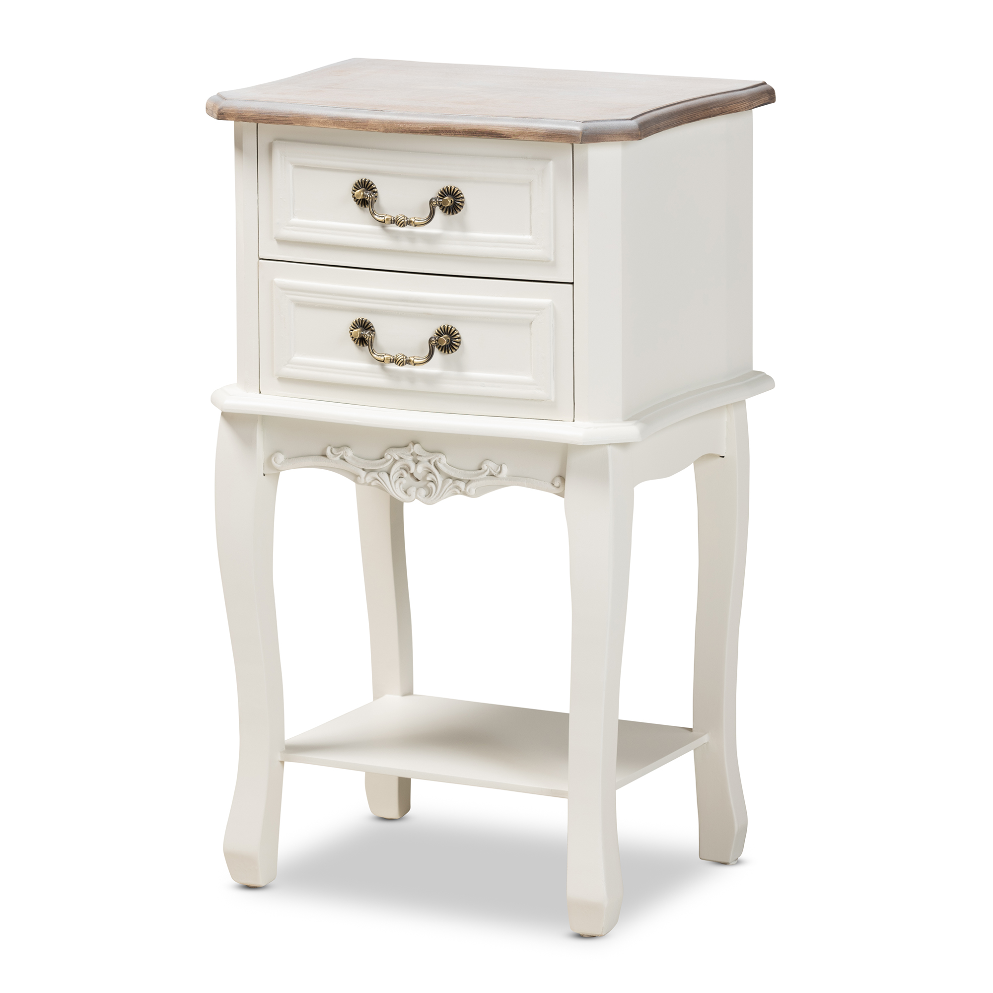 two tone bedside cabinets