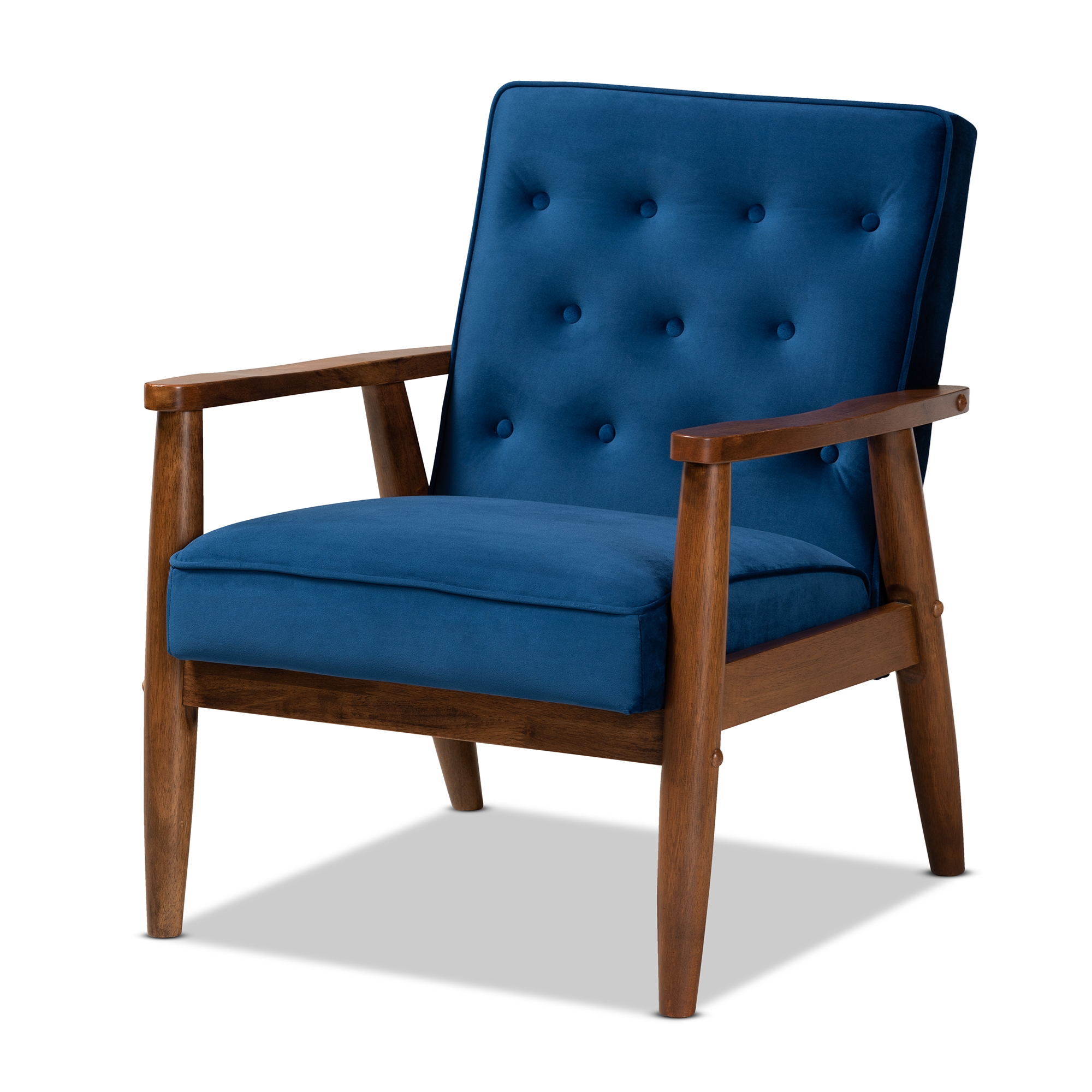 modern navy blue chair