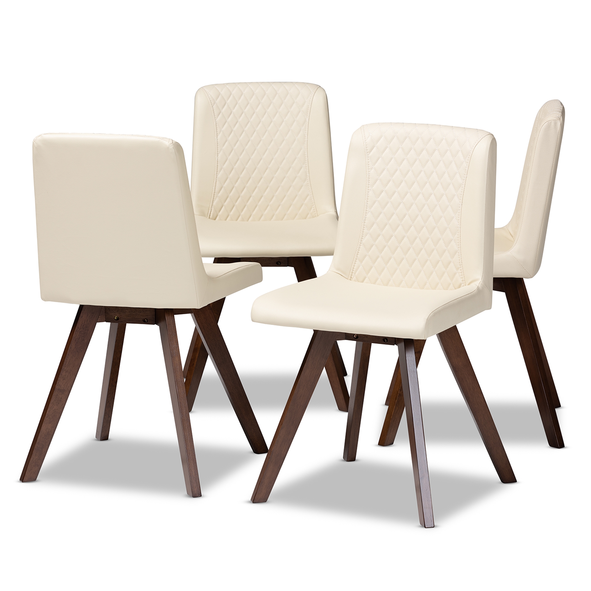 dining chairs faux leather cream