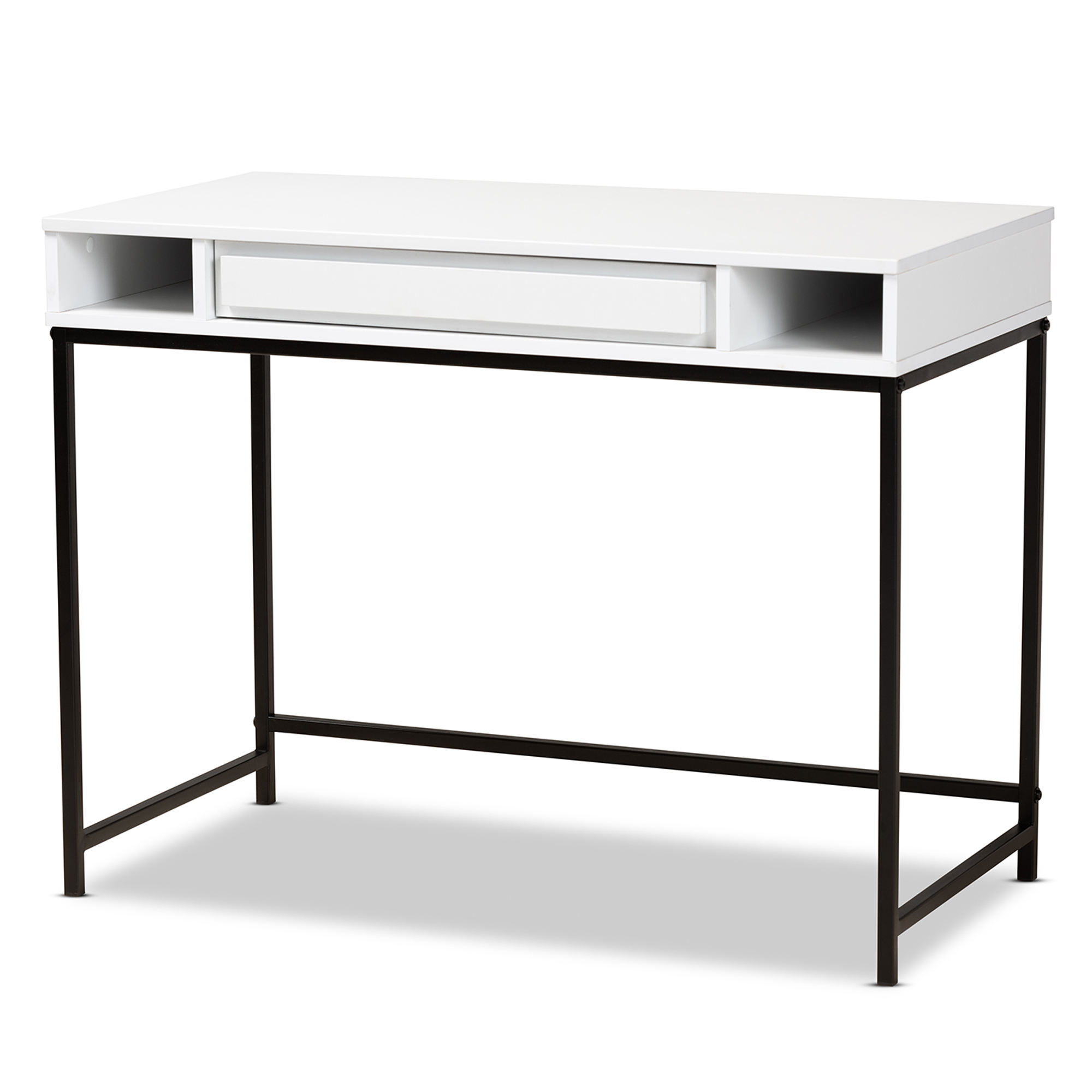 black one drawer desk