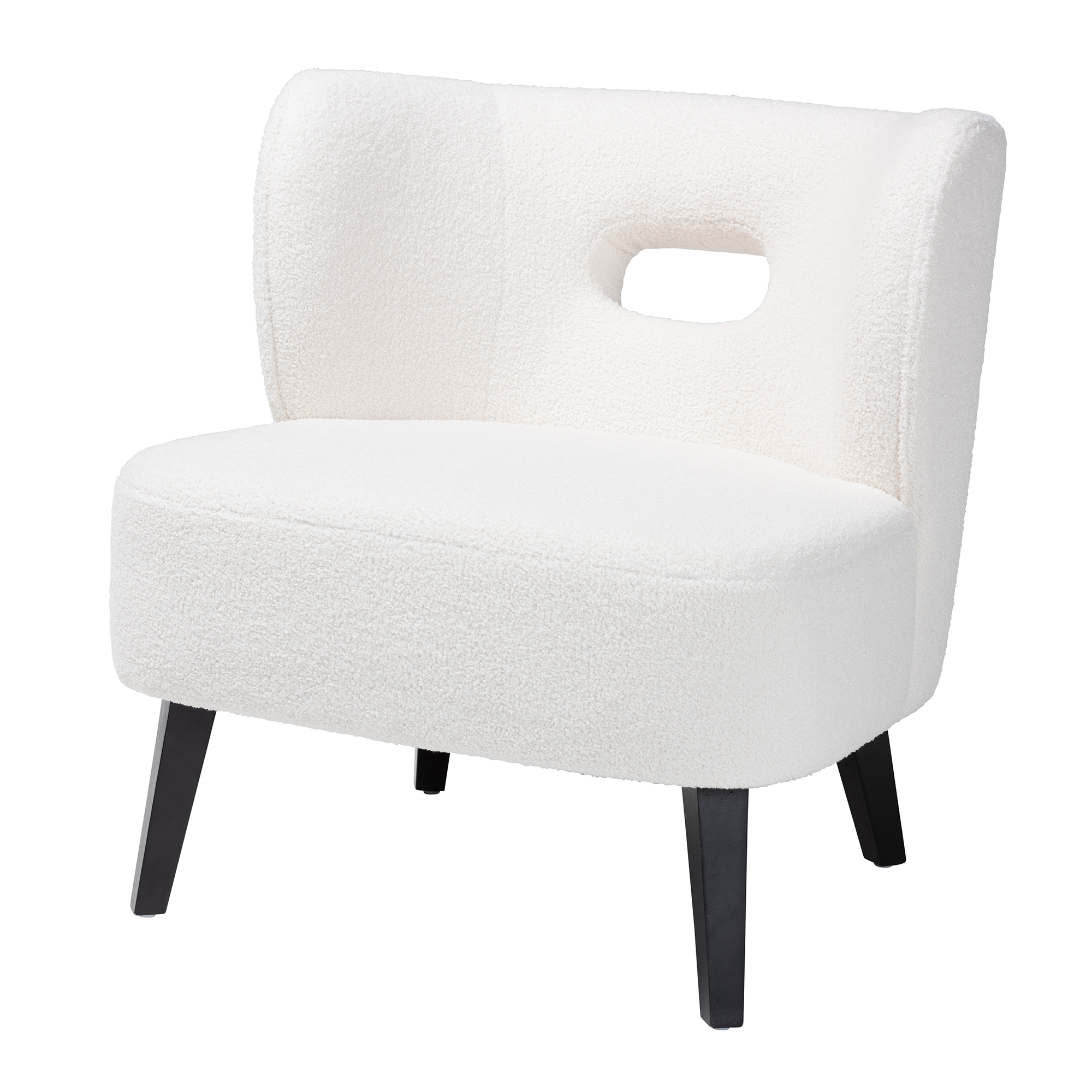 baxton studio tasha clear polycarbonate modern accent chair