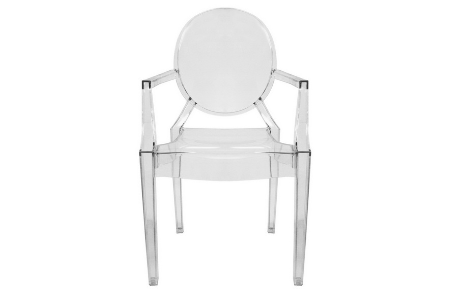 clear acrylic arm chair