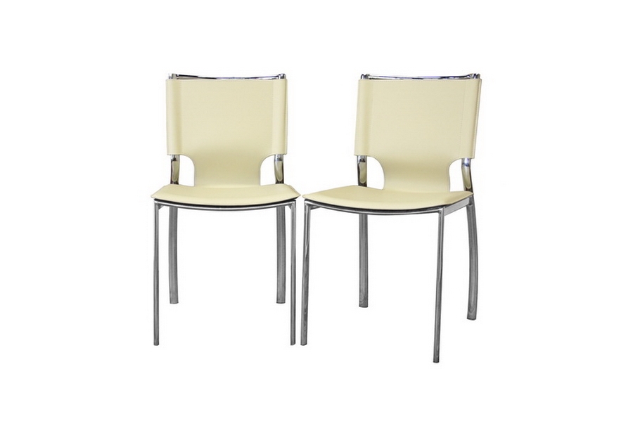 ivory leather dining room chairs