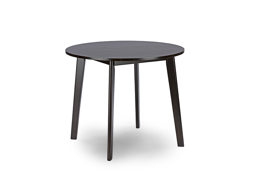 baxton round wood dining table