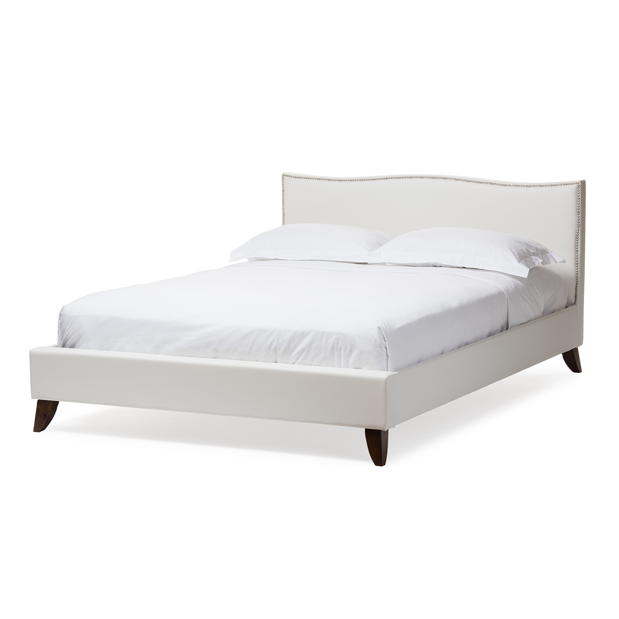 Baxton studio annette upholstered deals headboard modern bed