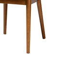 Baxton Studio Lavin Mid-Century Dark Walnut Beige Faux Leather Dining ChairsTwo (2) Dining Chairs Dining Chairs/Light Brown/ Mid-Century/Wood/Faux Leather/Beige