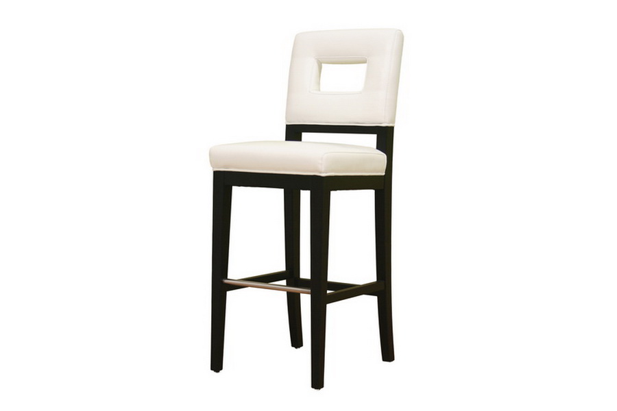 Faustino Cream Leather Barstool 30 Affordable Modern Design