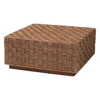 bali & pari Karina Bohemian Natural Seagrass Coffee Table