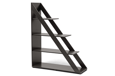 Baxton Studio Psinta Dark Brown Modern Shelving Unit