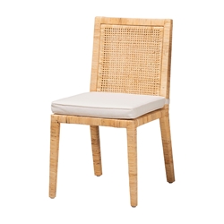 bali & pari Sofia Modern and Contemporary Natural Finished Wood and Rattan Dining Chair Baxton Studio Sofia Modern and Contemporary Natural Finished Wood and Rattan 2-Piece Dining Chair Set